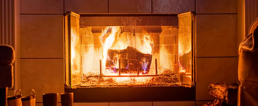 Mendota Hearth Landscape Fireplace Installation in Buffalo, New York