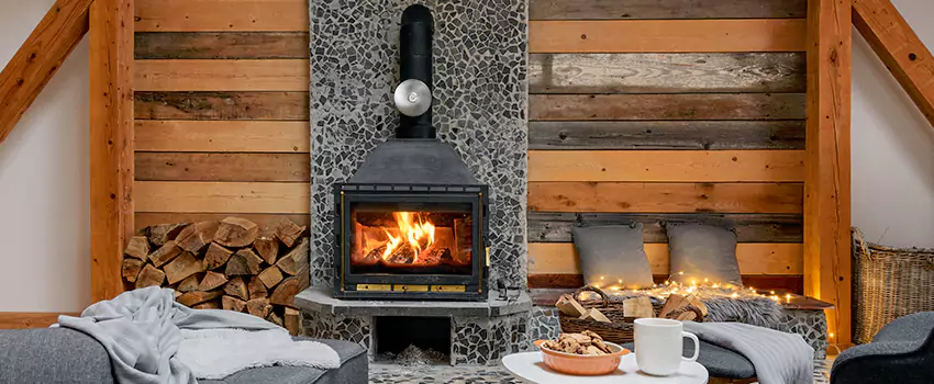 Thelin Hearth Products Direct Vent Gas Stove Fireplace Inspection in Buffalo, New York